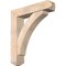 Ekena Millwork Thorton Craftsman Smooth Bracket w/ Offset Brace, Douglas Fir, 7 1/2"W x 34"D x 38"H BKT0806X34X38THR04SDF - alternate 1
